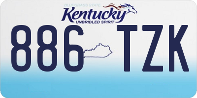 KY license plate 886TZK