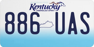 KY license plate 886UAS