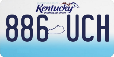 KY license plate 886UCH