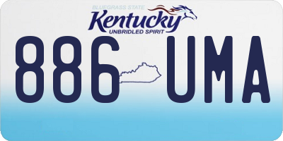 KY license plate 886UMA