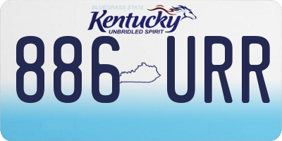KY license plate 886URR