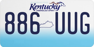 KY license plate 886UUG