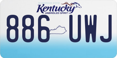 KY license plate 886UWJ