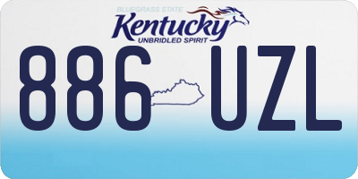 KY license plate 886UZL