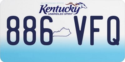 KY license plate 886VFQ