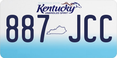 KY license plate 887JCC