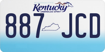 KY license plate 887JCD