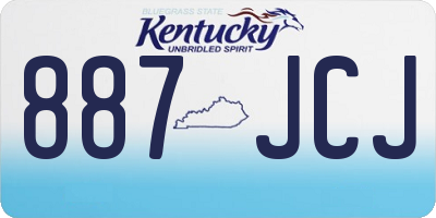 KY license plate 887JCJ