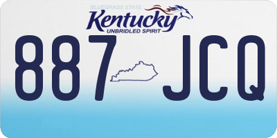 KY license plate 887JCQ