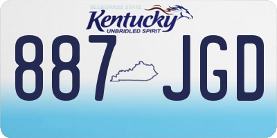 KY license plate 887JGD