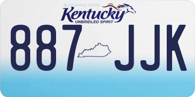 KY license plate 887JJK