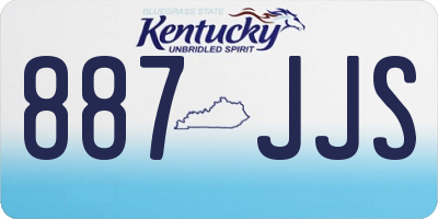 KY license plate 887JJS