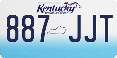 KY license plate 887JJT
