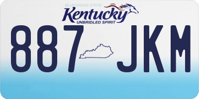 KY license plate 887JKM