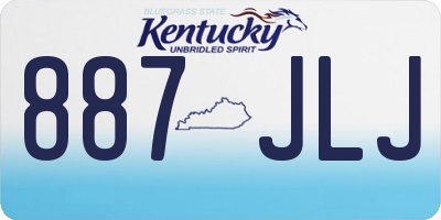 KY license plate 887JLJ