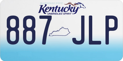 KY license plate 887JLP