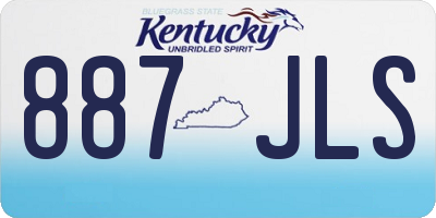 KY license plate 887JLS