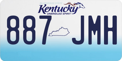 KY license plate 887JMH