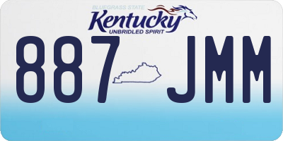 KY license plate 887JMM