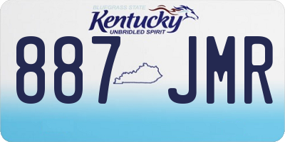 KY license plate 887JMR