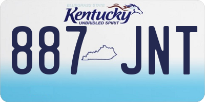 KY license plate 887JNT