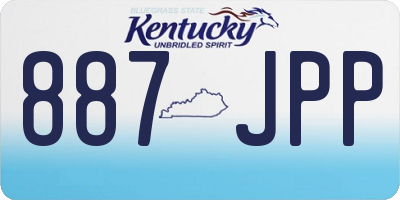 KY license plate 887JPP