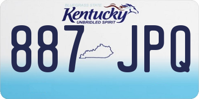 KY license plate 887JPQ