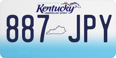KY license plate 887JPY