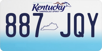 KY license plate 887JQY