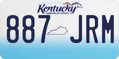 KY license plate 887JRM