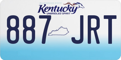 KY license plate 887JRT