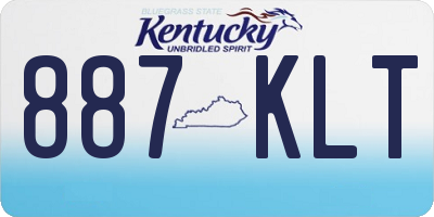 KY license plate 887KLT