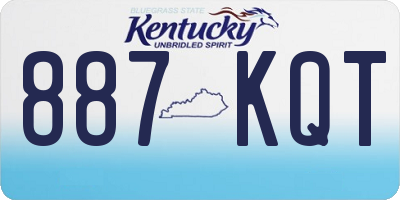 KY license plate 887KQT