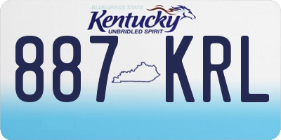 KY license plate 887KRL