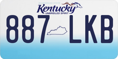 KY license plate 887LKB