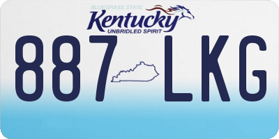KY license plate 887LKG