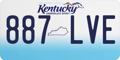 KY license plate 887LVE