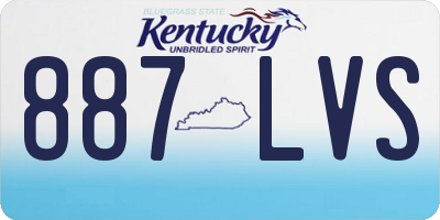 KY license plate 887LVS