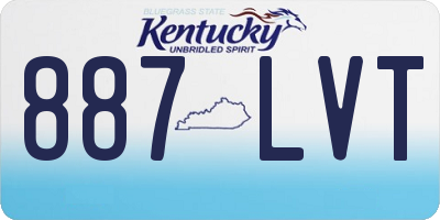 KY license plate 887LVT