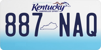 KY license plate 887NAQ