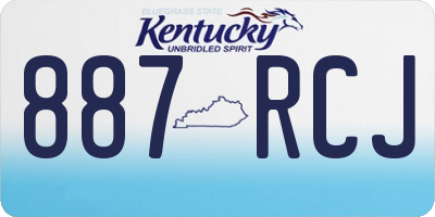 KY license plate 887RCJ