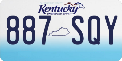 KY license plate 887SQY