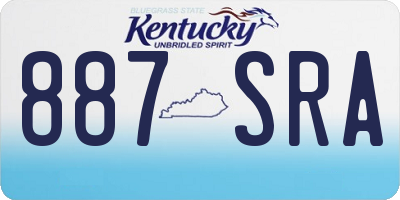 KY license plate 887SRA