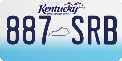 KY license plate 887SRB