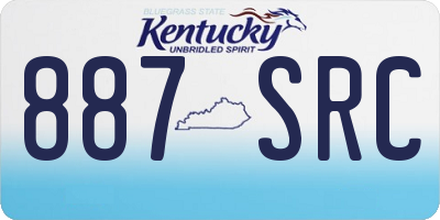 KY license plate 887SRC