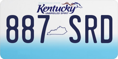 KY license plate 887SRD