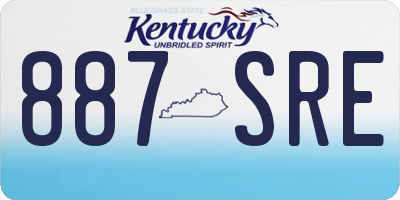 KY license plate 887SRE