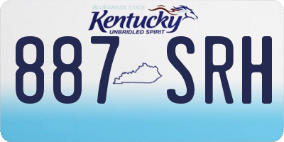 KY license plate 887SRH