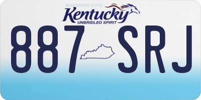 KY license plate 887SRJ