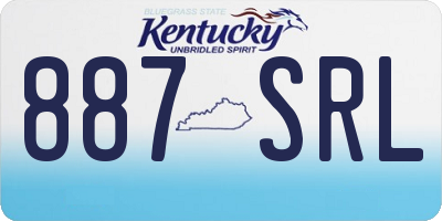 KY license plate 887SRL